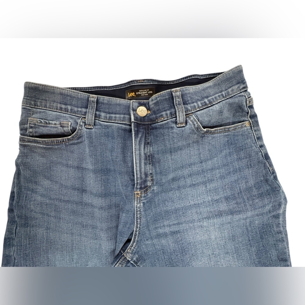 Lee Women's Classic Indigo Straight Leg Jeans - Picture 4 of 7
